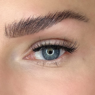 Auge mit Magnetwimpern